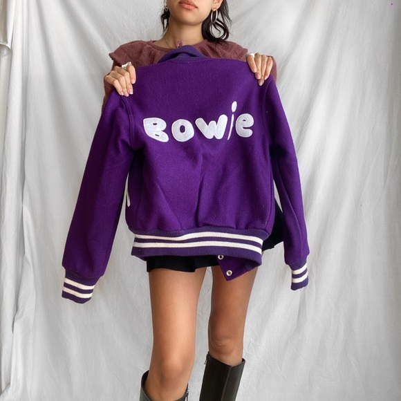 VINTAGE BOWIE LETTERMAN JACKET 🏹🏹 - Picture 9 of 10